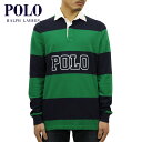 | t[ K[Vc Y Ki POLO RALPH LAUREN K[Vc STRIPED COTTON RUGBY SHIRT