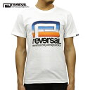 リバーサル Tシャツ メンズ 正規販売店 REVERSAL rvddw 半袖Tシャツ コットンTシャツ RETRO FUTURE BIG MARK COTTON TEE rv19aw039 WHITE