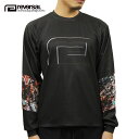 リバーサル ロンT メンズ 正規販売店 REVERSAL rvddw 長袖Tシャツ BLACK GLITTER DRY LONG SLEEVE rv19aw018b BLACK