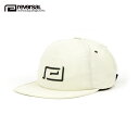 リバーサル キャップ メンズ レディース 正規販売店 REVERSAL rvddw 帽子 防水 WATER PROOF DARK LOGO BB CAP rv20ss703 WHITE