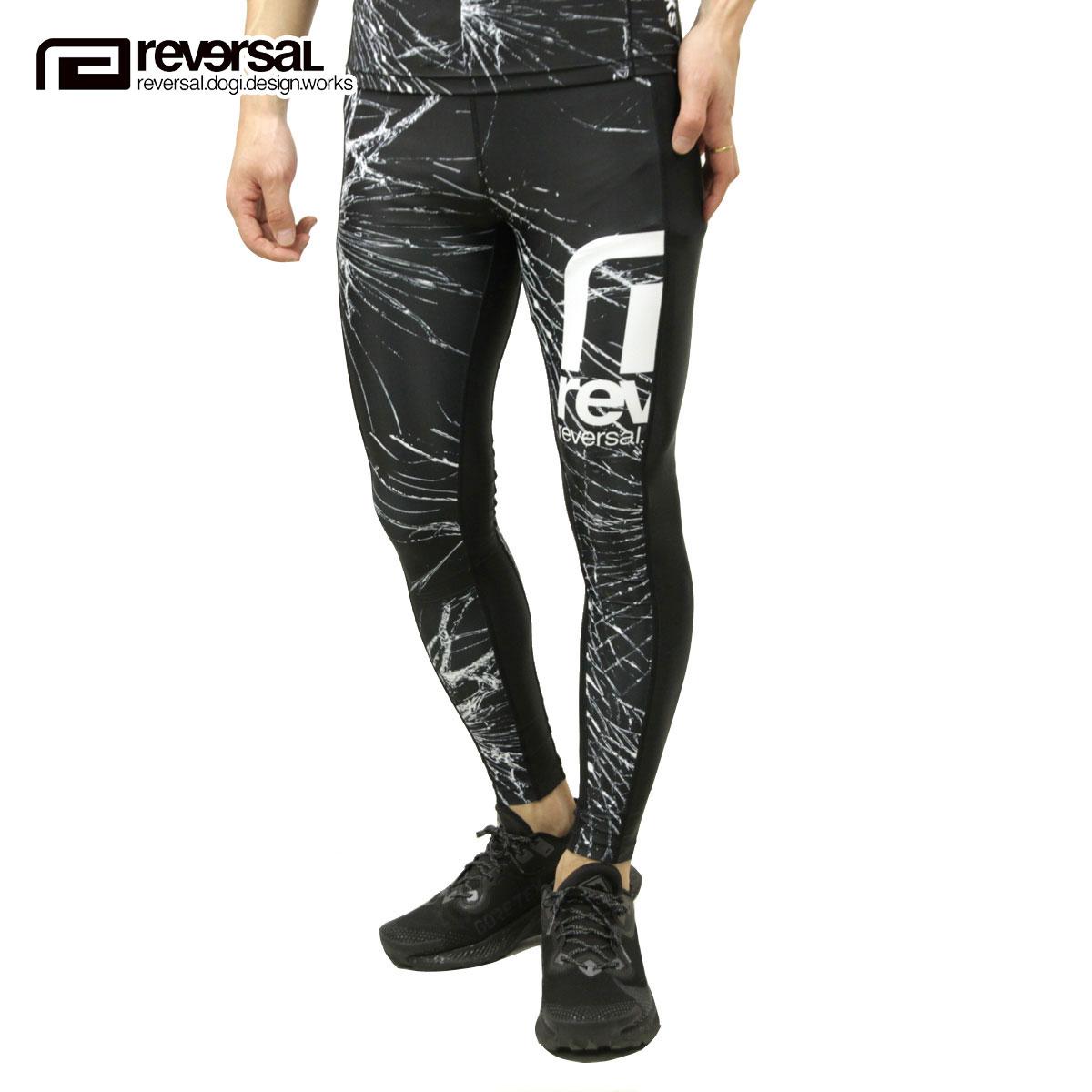 リバーサル レギンス メンズ 正規販売店 REVERSAL rvddw ボトムス インナー BREAK THROUGH LONG SPATS rv21ss602 BREAK THROUGH