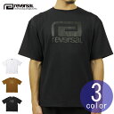 リバーサル Tシャツ メンズ 正規販売店 REVERSAL クルーネック 半袖Tシャツ ロゴTシャツ ビッグシルエット PEs MVS PUFF LOGO BIG SILHOETTE TEE rv21aw011