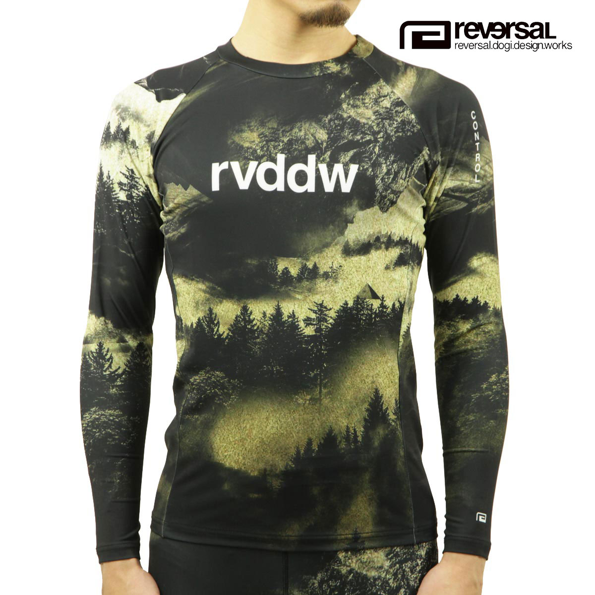 リバーサル ラッシュガード メンズ 正規販売店 REVERSAL rvddw 長袖Tシャツ ドライTシャツ CONTROL LONG RASH GUARD RV22AW601 CONTROL