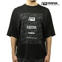 リバーサル メンズ Tシャツ 正規販売店 REVERSAL ロゴ ビッグシルエット 半袖 ドライTシャツ OBLIQUE BIG MARK BIG SILHOUETTE DRY TEE rv23ss059 BLACK