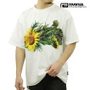 リバーサル メンズ Tシャツ 正規販売店 REVERSAL ビッグシルエット 半袖Tシャツ PEs MVS BIG SILHOUETTE TEE rv23ss052b SUN FLOWER WHITE