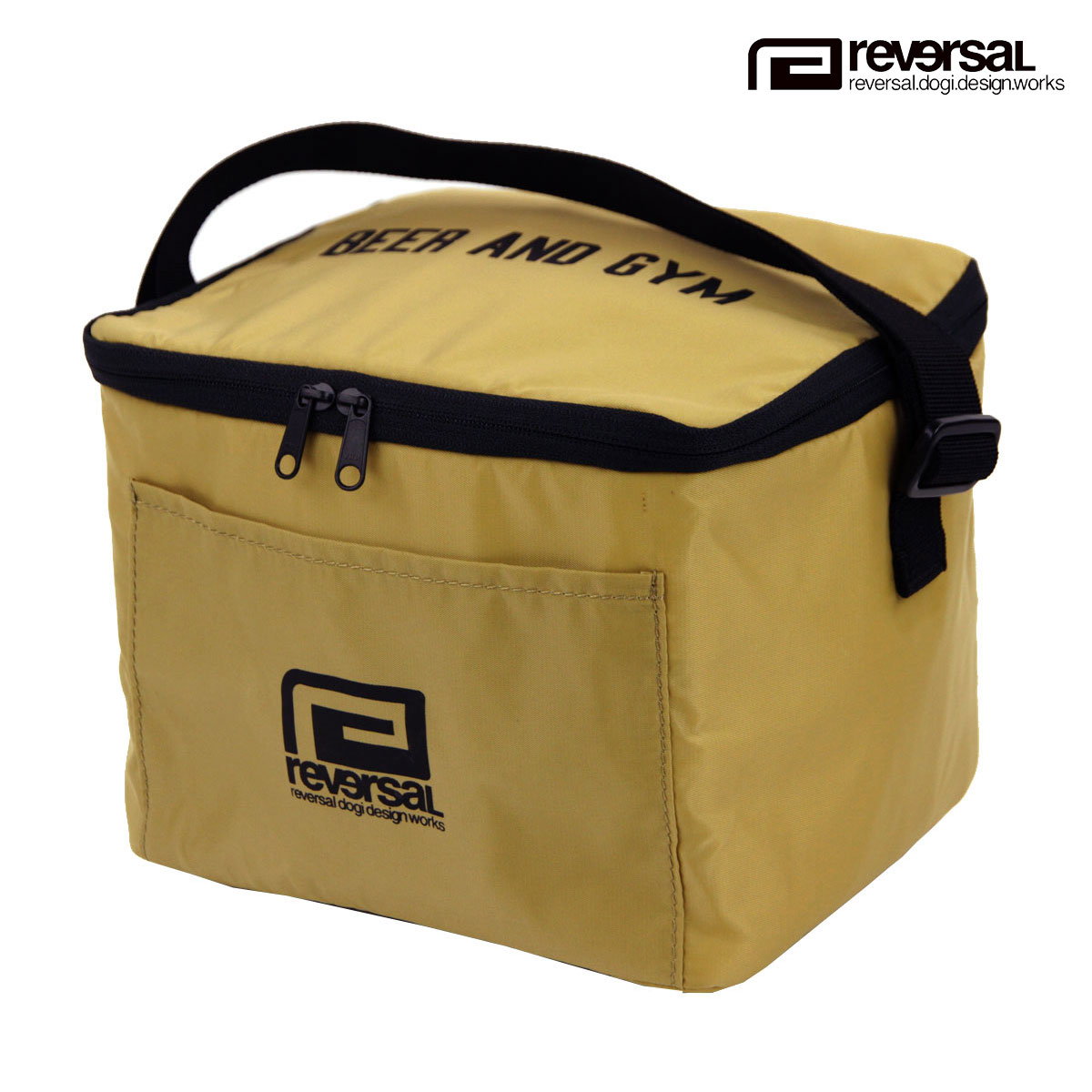 リバーサル メンズ レディース 保冷バッグ 正規販売店 REVERSAL ミニ クーラーバッグ 鞄 BEER AND GYM MINI COOLER BAG rv23ss705 SAND