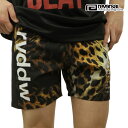 リバーサル メンズ ショートパンツ 正規販売店 REVERSAL ボトムス ハーフパンツ ファイトパンツ ヒョウ柄 LEOPARD FIGHT SHORTS rv23aw603 LP LEOPARD