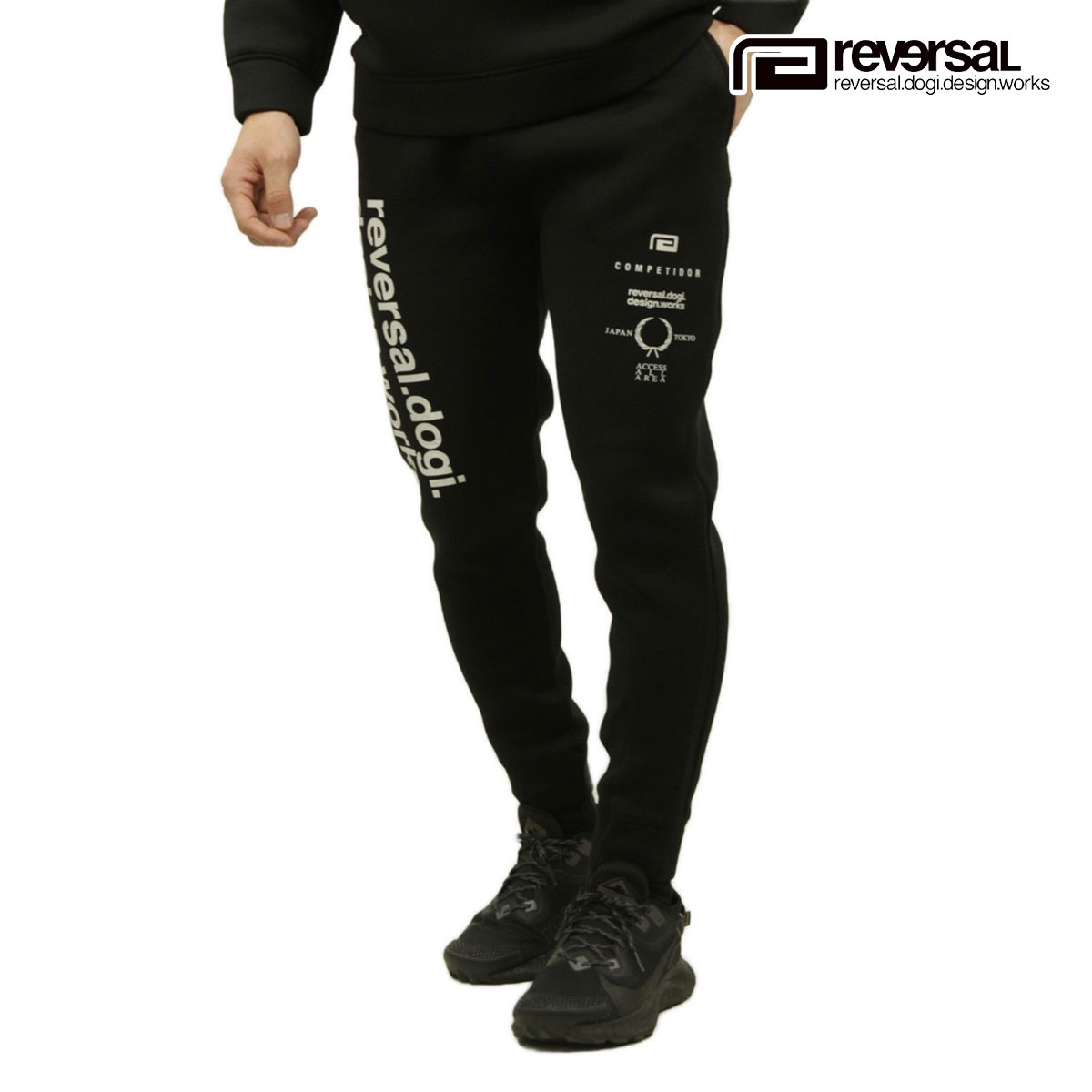 リバーサル メンズ ストレッチパンツ 正規販売店 REVERSAL ボトムス ドライ ストレッチ WVT DRY STRETCH PANTS RV24SS402-BK BLACK