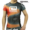 リバーサル メンズ ラッシュガード 正規販売店 REVERSAL ロゴ 半袖 THERMOGRAPHY SHORT RASH GUARD サーモ RV24AW6...