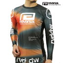リバーサル メンズ ラッシュガード 正規販売店 REVERSAL ロゴ 長袖 THERMOGRAPHY LONG RASH GUARD サーモ RV24AW60...