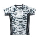 予約商品 6月頃入荷予定 リバーサル メンズ ラッシュガード 正規販売店 REVERSAL 虎柄 半袖 クルーネック POUNCER CAMO SHORT RA...