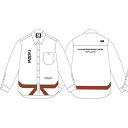 予約商品 10月頃入荷予定 リバーサル メンズ 長袖シャツ 正規販売店 REVERSAL ボタンダウン 帯デザイン カジュアルシャツ BIG SILHOUETTE OBI SHIRTS ブラウン rv25aw301-BR BROWN