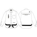 予約商品 10月頃入荷予定 リバーサル メンズ 長袖シャツ 正規販売店 REVERSAL ボタンダウン 帯デザイン カジュアルシャツ BIG SILHOUETTE OBI SHIRTS ブラック rv25aw301-BK BLACK