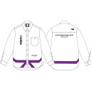 予約商品 10月頃入荷予定 リバーサル メンズ 長袖シャツ 正規販売店 REVERSAL ボタンダウン 帯デザイン カジュアルシャツ BIG SILHOUETTE OBI SHIRTS パープル rv25aw301-PP PURPLE