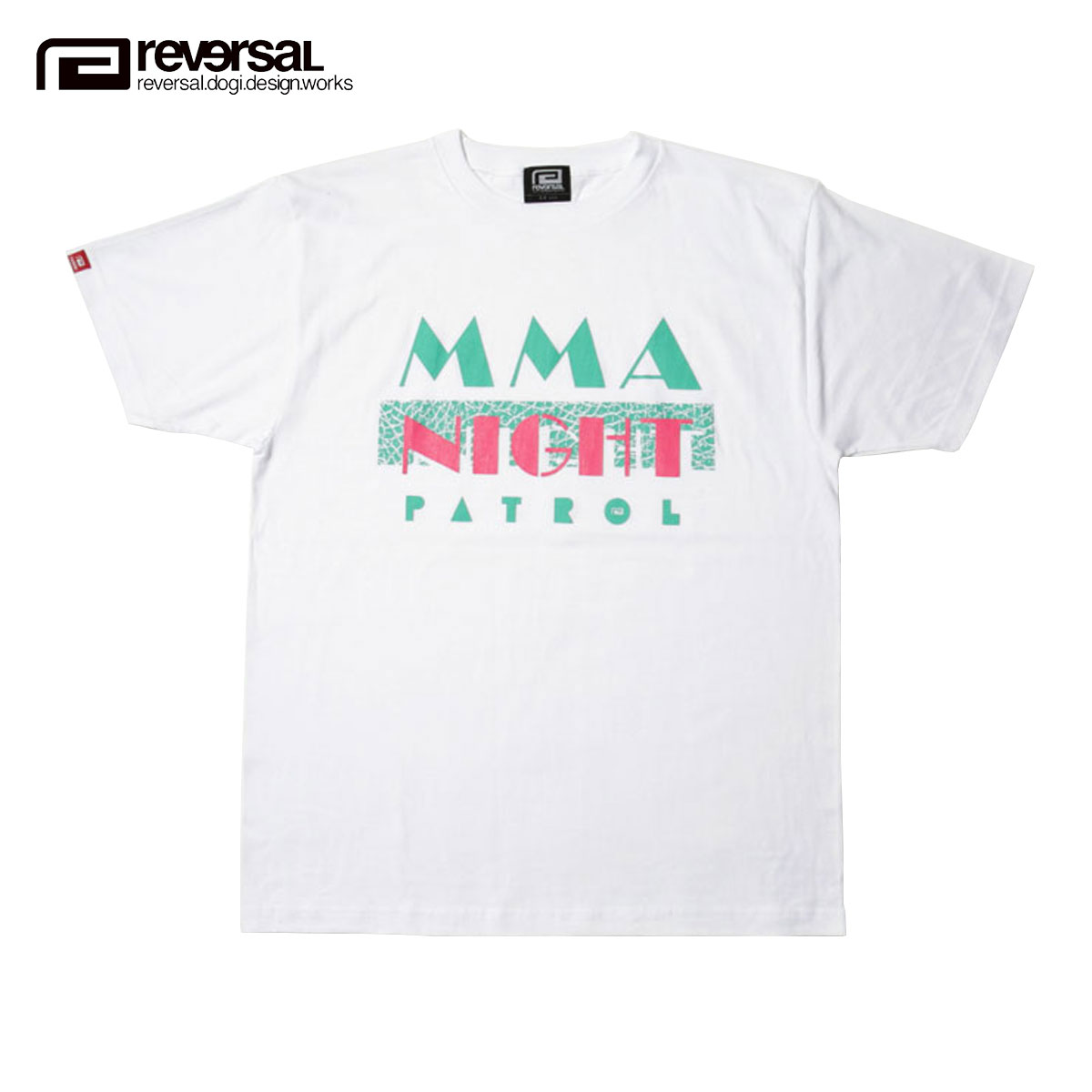 リバーサル Tシャツ 正規販売店 REVERSAL rvddw 半袖Tシャツ NIGHT PATROL TEE rvap16ss003 APPAREL WHITE D00S20