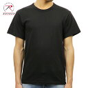 XR TVc Ki ROTHCO TVc ROTHCO SOLID COLOR 100% COTTON T-SHIRT BLACK 6989