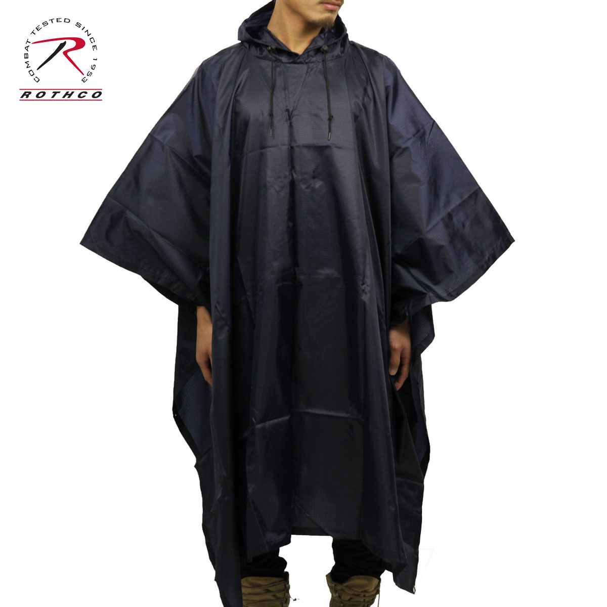 ロスコ ROTHCO 正規品 メンズ レインコート G.I. TYPE RIP-STOP PONCHO 4966 NAVY BLUE 父の日 プレゼント ラッピング