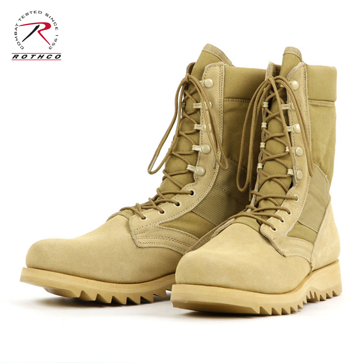 【ポイント10倍 5/9 20:00～5/16 1:59】 ロスコ ROTHCO 正規品 メンズ ブーツ G.I. Type Desert Tan Ripple Sole Jungle Boots 5058 D00S20