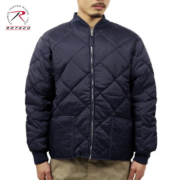 ロスコ MA-1 メンズ 正規品 ROTHCO キルティングジャケット アウター ROTHCO DIAMOND NYLON QUILTED FLIGHT JACKET NAVY BLUE 7160