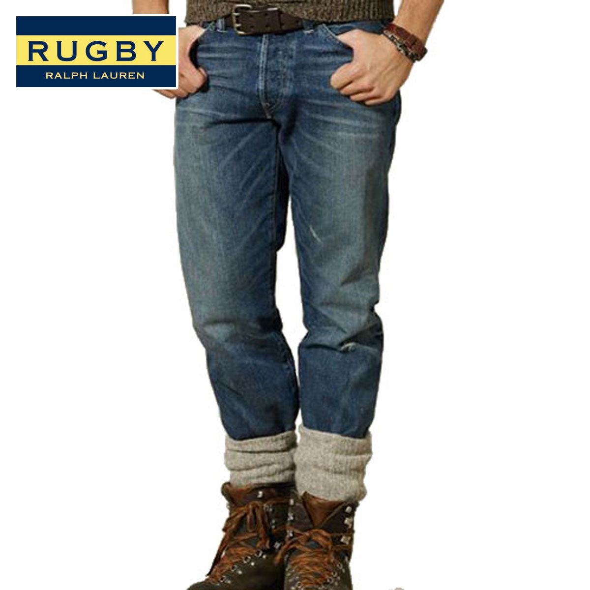 40%OFFセール 【販売期間 5/9 20:00～5/16 1:59】 ラルフローレン ラグビー ジーンズ メンズ 正規品 RUGBY RALPH LAUREN ストレートジーンズ ジーパン D15S25