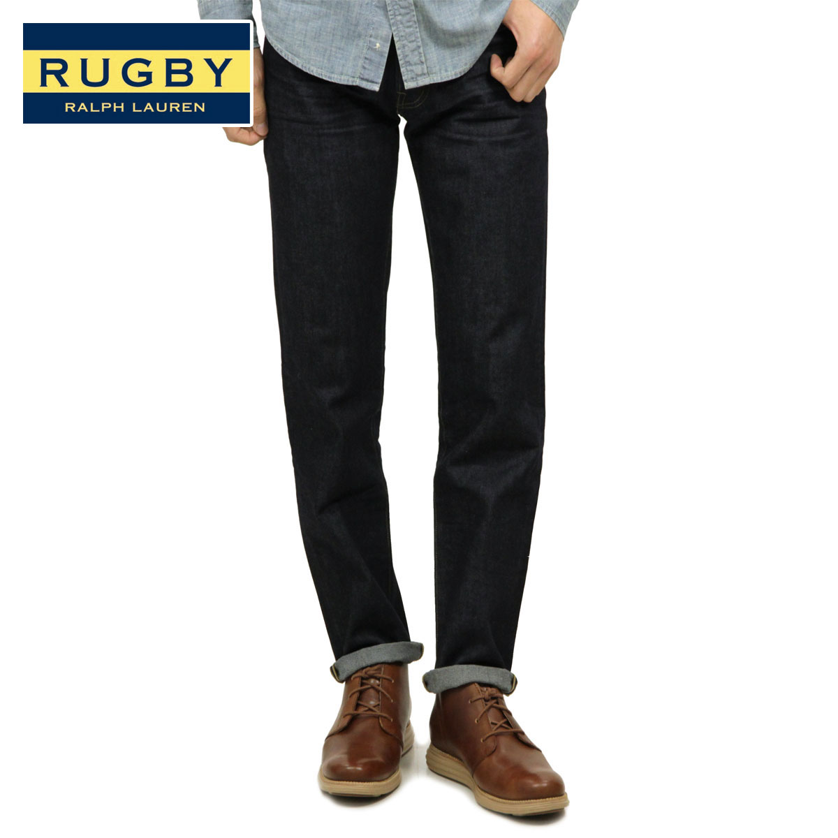 50%OFFクーポンセール 【利用期間 9/4 20:00〜9/11 1:59】 ラルフローレン ラグビー ジーンズ メンズ 正規品 RUGBY RALPH LAUREN ジーパン Straight Rinsed Jean D20S30