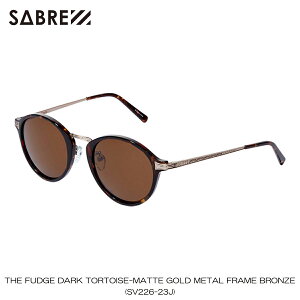 С SABRE Ź 󥰥饹 ᤬ THE FUDGE DARK TORTOISE-MATTE GOLD METAL FRAME BRONZE LENS SUNGLASS SV226-23J