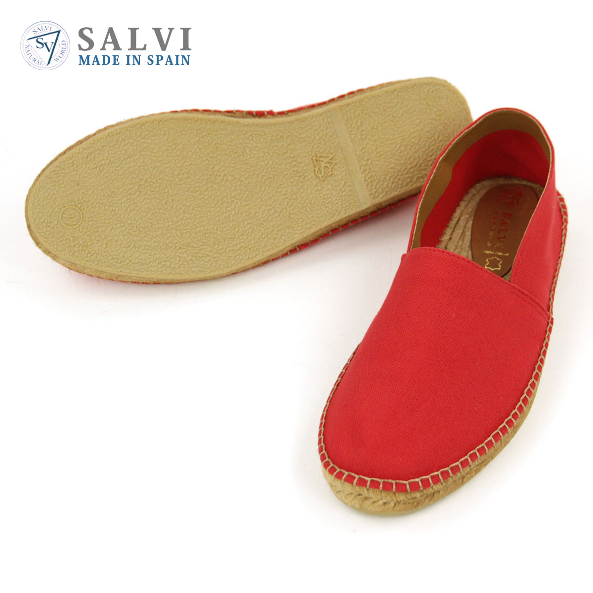 サルヴィ SALVI 正規販売店 シューズ エスパドリーユ ESPADRILLE SHOES 44-2 ROJO D15S25