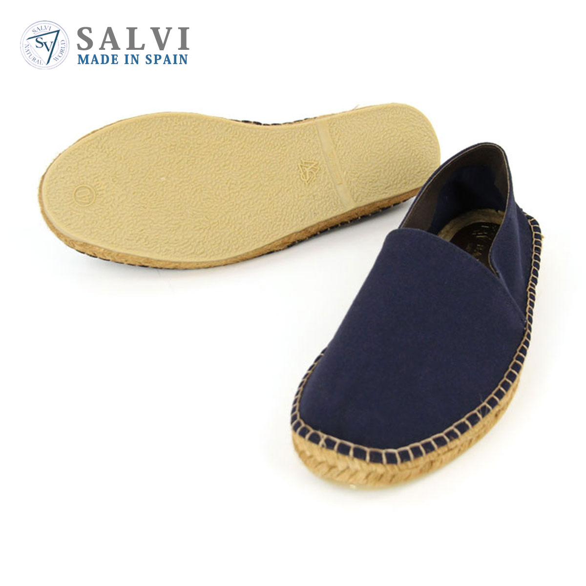 サルヴィ SALVI シューズ 正規販売店 エスパドリーユ ESPADRILLE SHOES エスパドリーユ シューズ 44-2 MARINO BLUE 父の日 プレゼント ラッピング