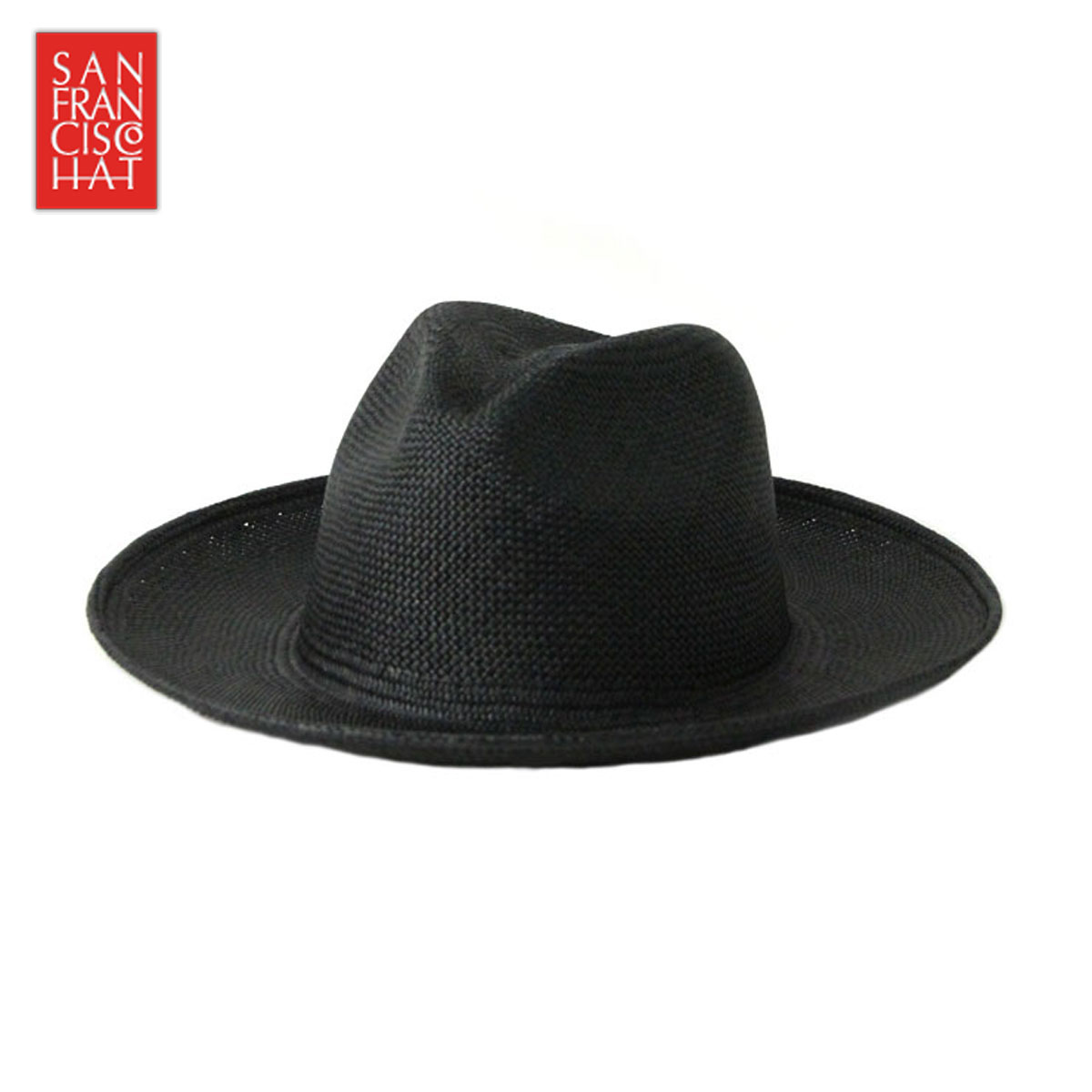 サンフランシスコハット SANFRANCISC HAT 正規販売店 正規品 帽子 ハット BRISA FEDORA 8CM BLACK D00S20 父の日 プレゼント ラッピング
