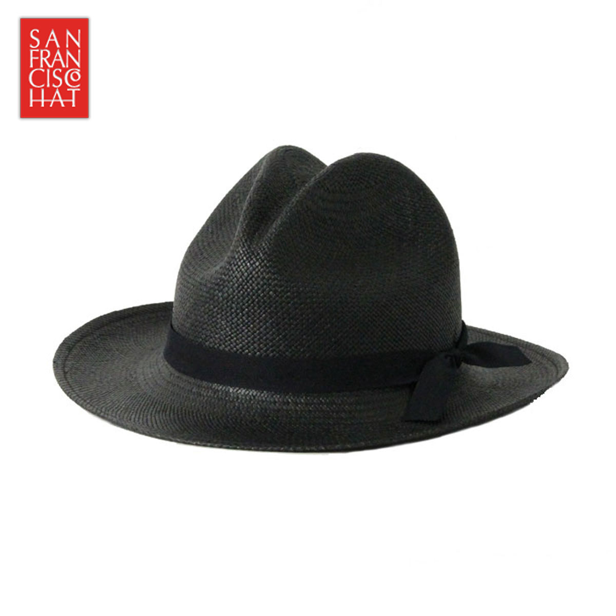 サンフランシスコハット SANFRANCISC HAT 正規販売店 正規品 帽子 ハット BRISA SANTA FE BLACK D15S25 父の日 プレゼント ラッピング