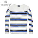 スコッチアンドソーダ セーター メンズ 正規販売店 SCOTCH&SODA Uni Blauw Breton Stripe Knit 100624 A1 D00...