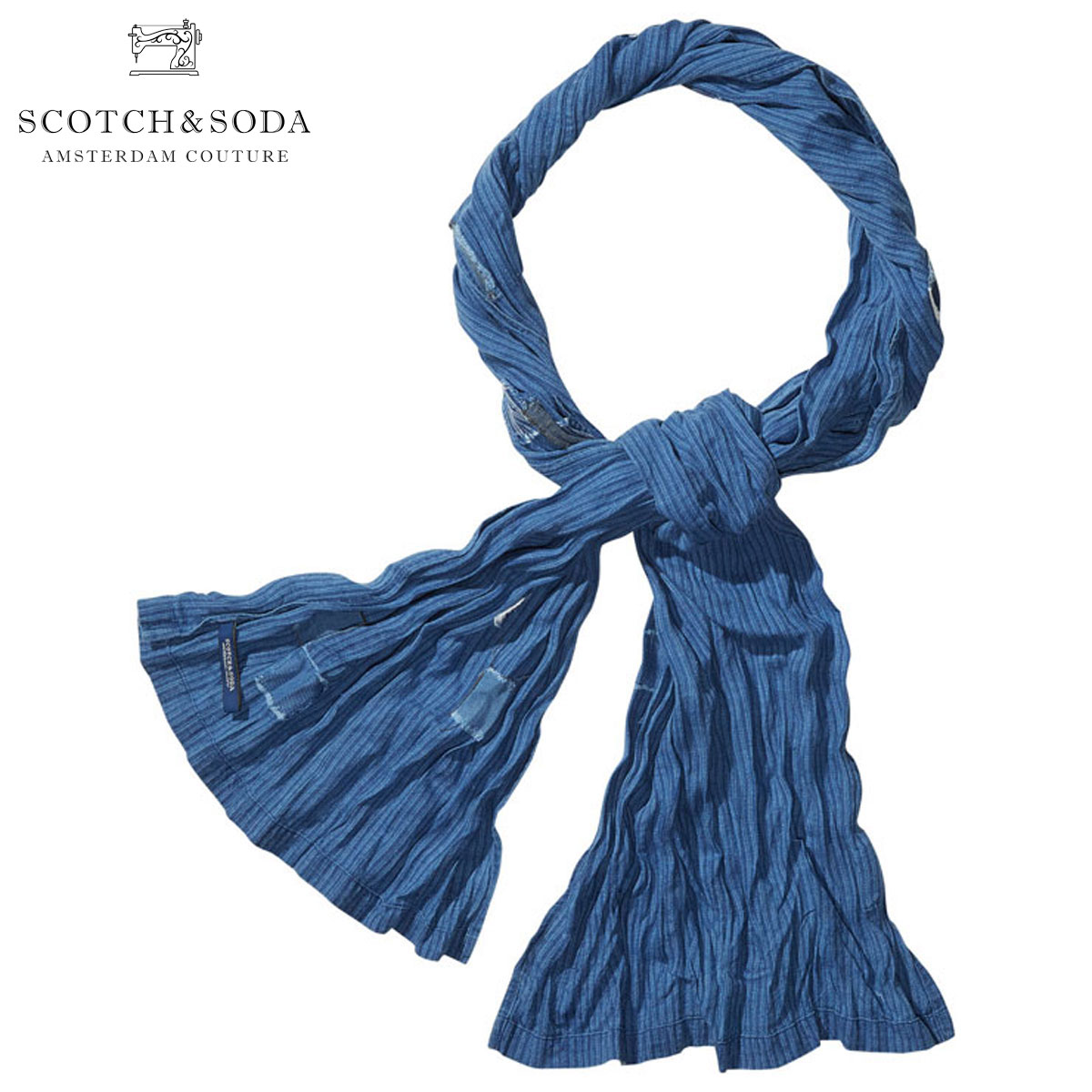 20%OFF  6/1 0:006/1 23:59 åɥ SCOTCHSODA Ź   Ams Blauw Overdyed Lightweight Scarf 100615 51 D00S20  ץ쥼 åԥ