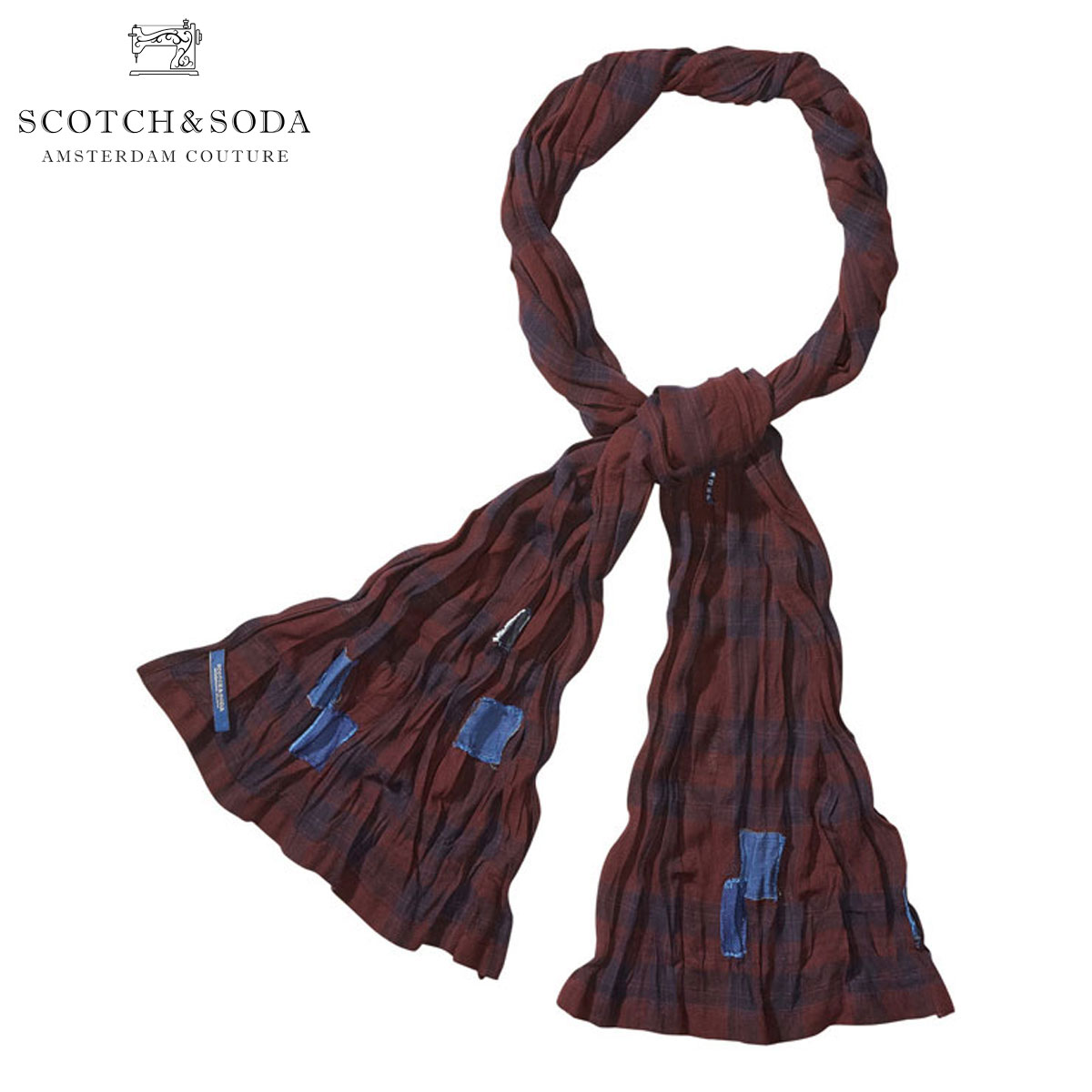 20%OFFݥ󥻡 Ѵ 6/1 0:006/1 23:59 åɥ SCOTCHSODA Ź   Ams Blauw Overdyed Lightweight Scarf 100615 50 D00S20  ץ쥼 åԥ