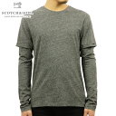 スコッチアンドソーダ ロンT メンズ 正規販売店 SCOTCH＆SODA 長袖Tシャツ FAKE DOUBLE LAYER LONG SLEEVE TEE 139746 0810 43413 GRAPHITE MELANGE