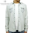 スコッチアンドソーダ SCOTCH＆SODA 正規販売店 メンズ 長袖ウェスタンシャツ AMS BLAUW SAWTOOTH SHIRT IN SEASONAL WASHES 141265 0Q 51412 BLEACHE D