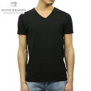 5%OFFクーポンセール  スコッチアンドソーダ SCOTCH＆SODA 正規販売店 メンズ Vネック 半袖Tシャツ BASIC NOS CLASSIC COTTON/LYCRA V-NECK TEE 124892 90 BLACK