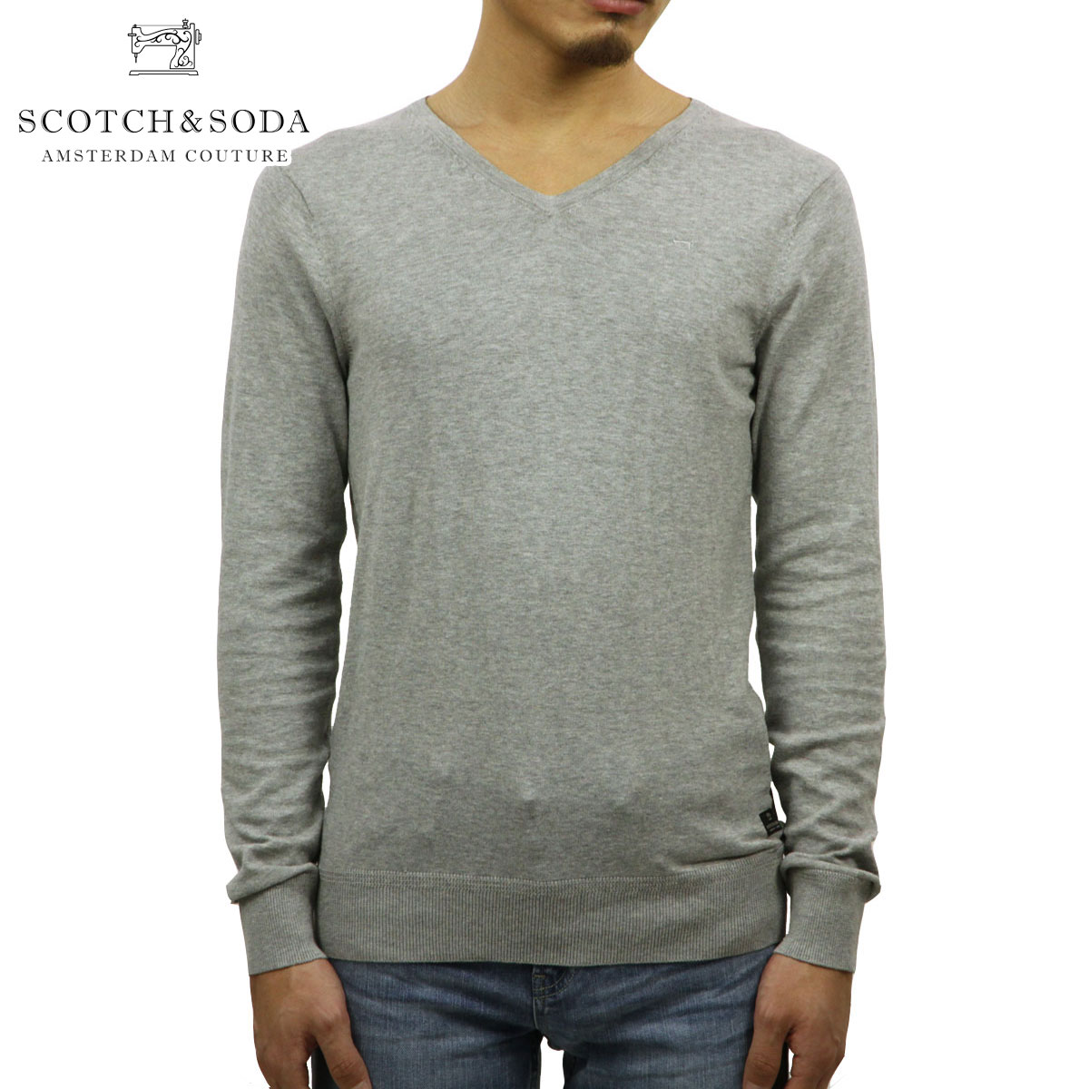 åɥ   Ź SCOTCHSODA Vͥå BASIC CLASSIC COTTON V-...