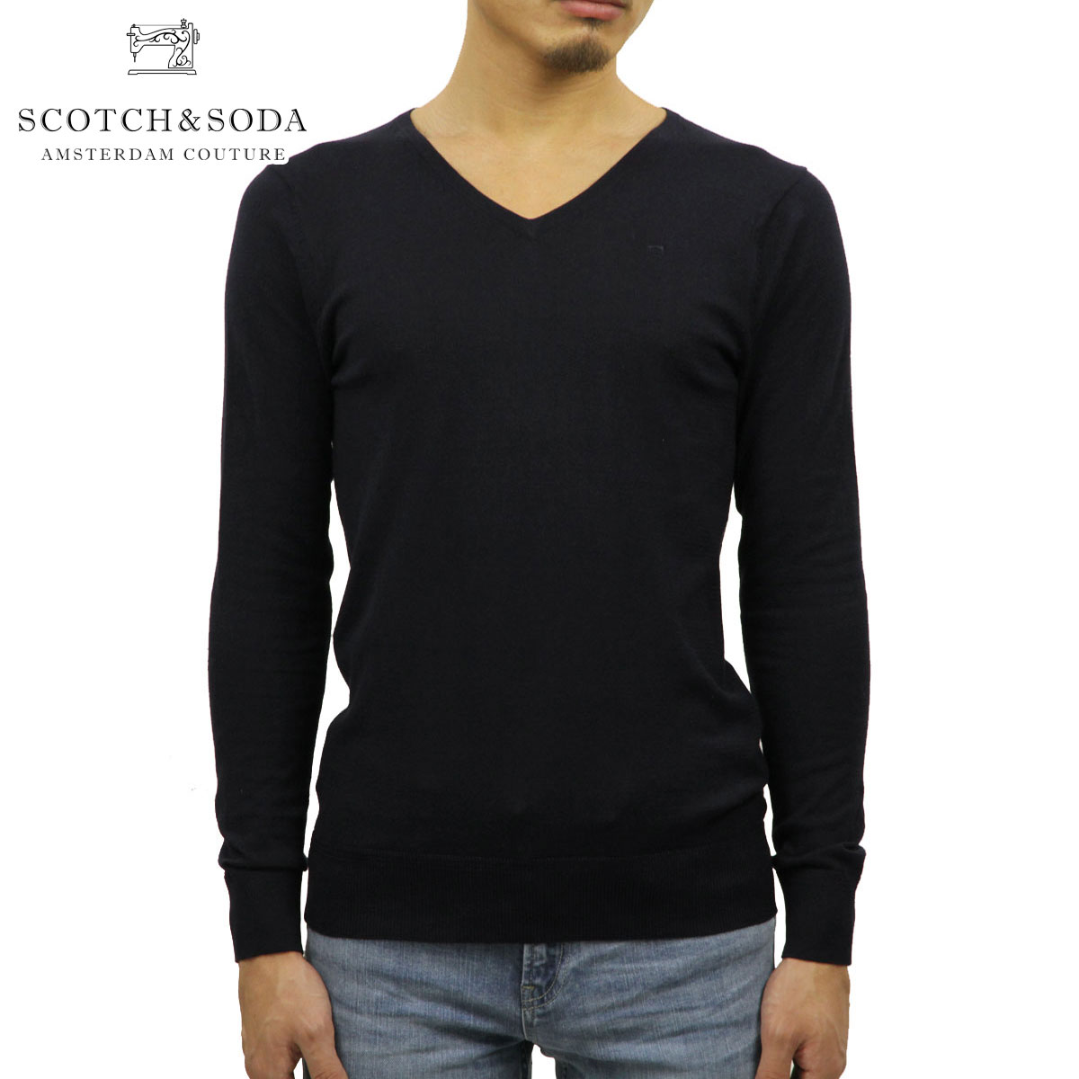 åɥ   Ź SCOTCHSODA Vͥå BASIC CLASSIC COTTON V-...