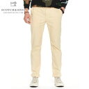 スコッチアンドソーダ チノパン メンズ 正規販売店 SCOTCH＆SODA ボトムス STUART IN PEACHED TWILL WITH BELT 144972 43 61500 SUNSET YELLOW D