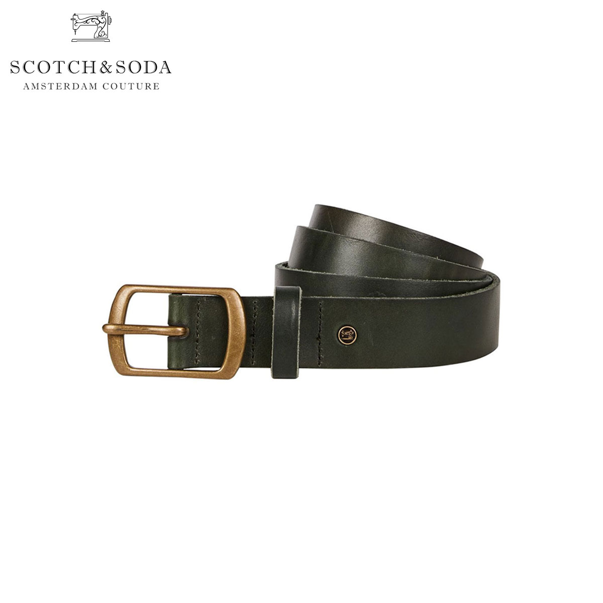 スコッチアンドソーダ ベルト メンズ 正規販売店 SCOTCH＆SODA レザーベルト CLASSIC WIDE LEATHER BELT 145715 0008 69300 BLACK