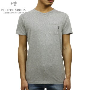 åɥ SCOTCHSODA Ź  롼ͥå ȾµݥåT AMS BLAUW 1 POCKET TEE D 147612 98 GREY