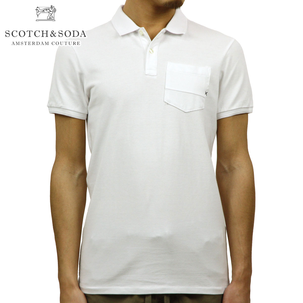 åɥ ݥ Ź SCOTCHSODA Ⱦµݥ AMS BLAUW GARMENT DYE POLO ...