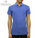 スコッチアンドソーダ SCOTCH＆SODA 正規販売店 メンズ ワンポイント 半袖ポロシャツ ピケポロ CLASSIC GARMENT DYED PIQUE POLO 149084 0661 BRIGHT BLUE