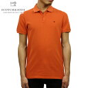 スコッチアンドソーダ SCOTCH＆SODA 正規販売店 メンズ ワンポイント 半袖ポロシャツ ピケポロ CLASSIC GARMENT DYED PIQUE POLO 149084 2785 URBAN BRICK