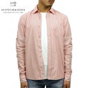 スコッチアンドソーダ SCOTCH&SODA 正規販売店 メンズ ストライプ柄 半袖ドレスシャツ Yシャツ REGULAR FIT SLEEVE ROLL-UP SHIRT 148843 0219 COMBO C