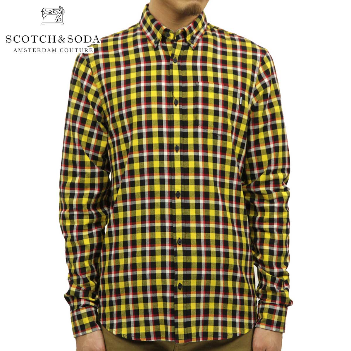 30%OFFセール 【販売期間 12/3 20:00〜12/11 1:59】 スコッチアンドソーダ シャツ メンズ 正規販売店 SCOTCH&SODA 長袖シャ...