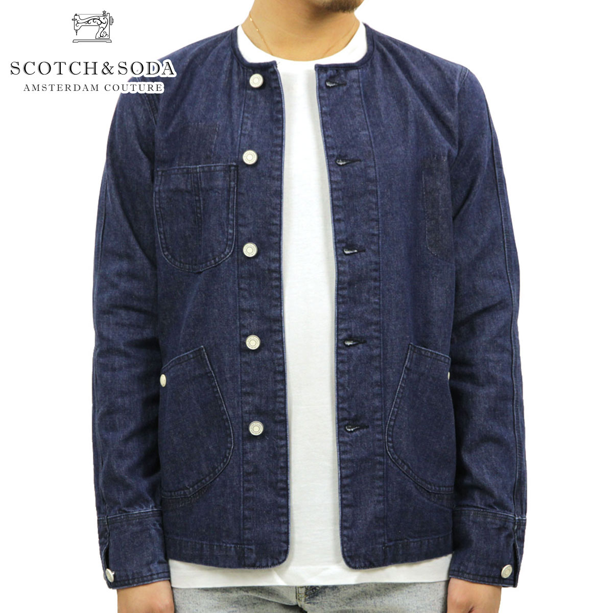 スコッチアンドソーダ ジャケット メンズ 正規販売店 SCOTCH＆SODA アウター ジージャン MATCHY TAILORED WORKWEAR JACKET INDIGO 151080 81811 76 D