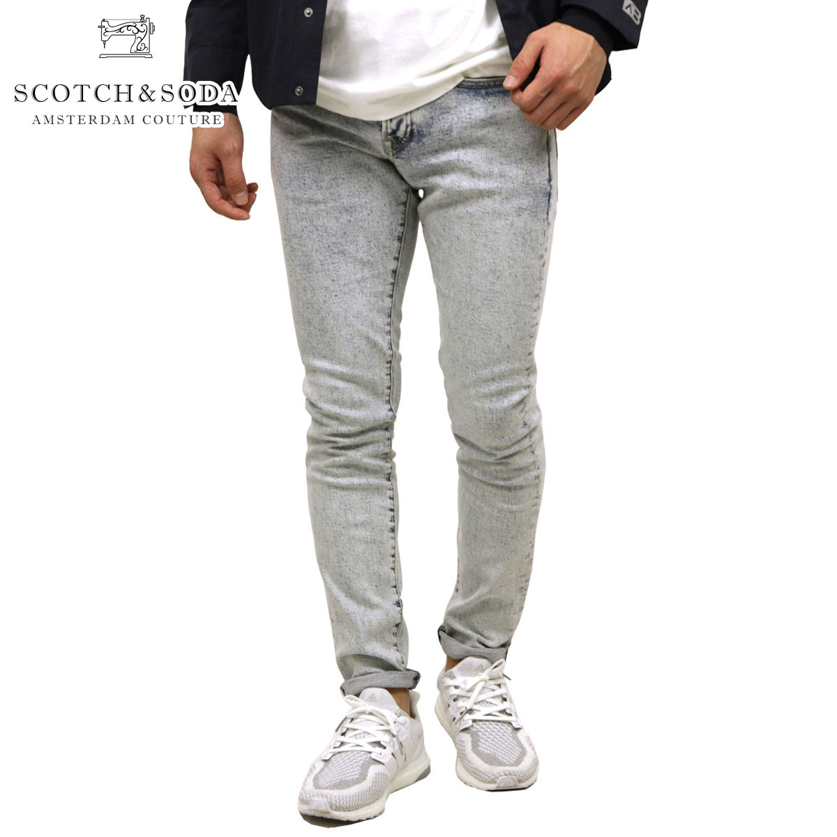 スコッチアンドソーダ ジーンズ メンズ スコッチアンドソーダ ジーンズ メンズ 正規販売店 SCOTCH＆SODA ジーパン RALSTON CROPPED - ACID BLAUW ACID BLAUW 150934 85519 61 D