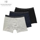 スコッチアンドソーダ ボクサーパンツ メンズ 正規販売店 SCOTCH&SODA 下着 3枚組 BASIC NOS - UNDERWEAR BOXER SHOR...