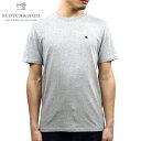 スコッチアンドソーダ Tシャツ 正規販売店 SCOTCH＆SODA 半袖Tシャツ クルーネックTシャツ BASIC NOS WIDER NECK COTTON TEE 153657 970 GREY ME